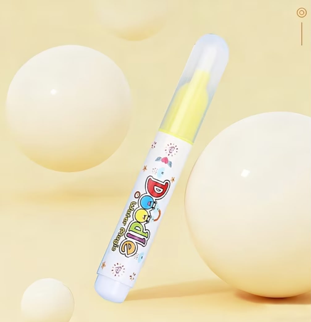 Refillable Water Doodle Pens for Kids | Mess-Free Aqua Drawing Marker Set - Pack of 5