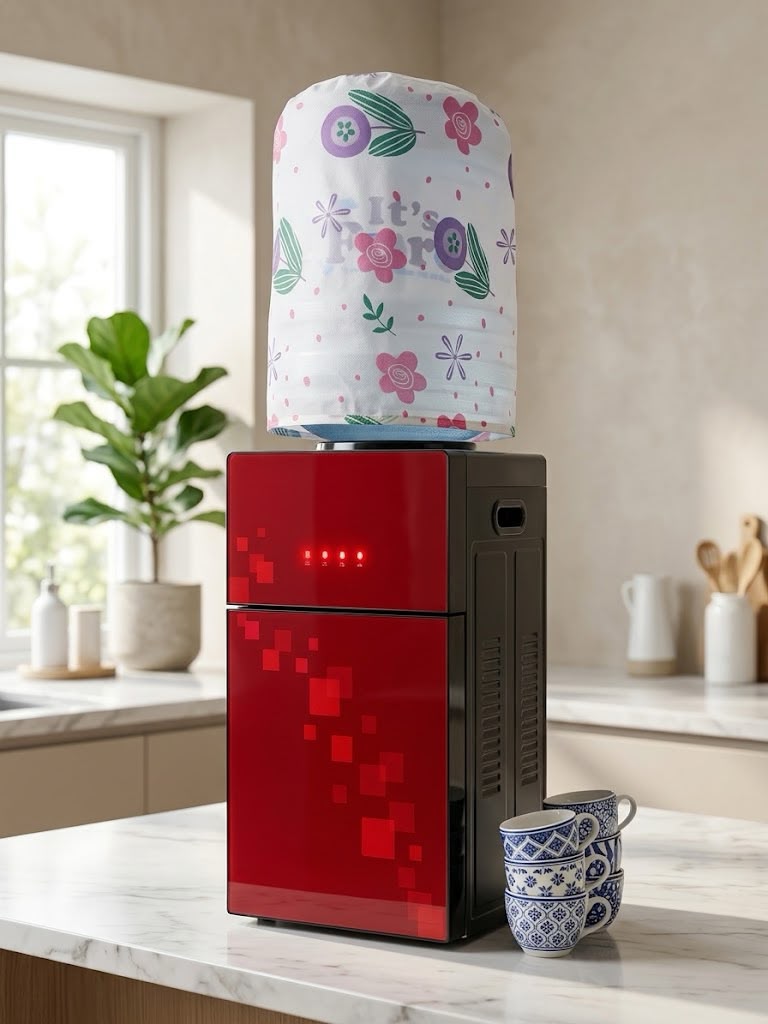 Floral Water Dispenser Bottle Cover & Dust Protector for Home and Office