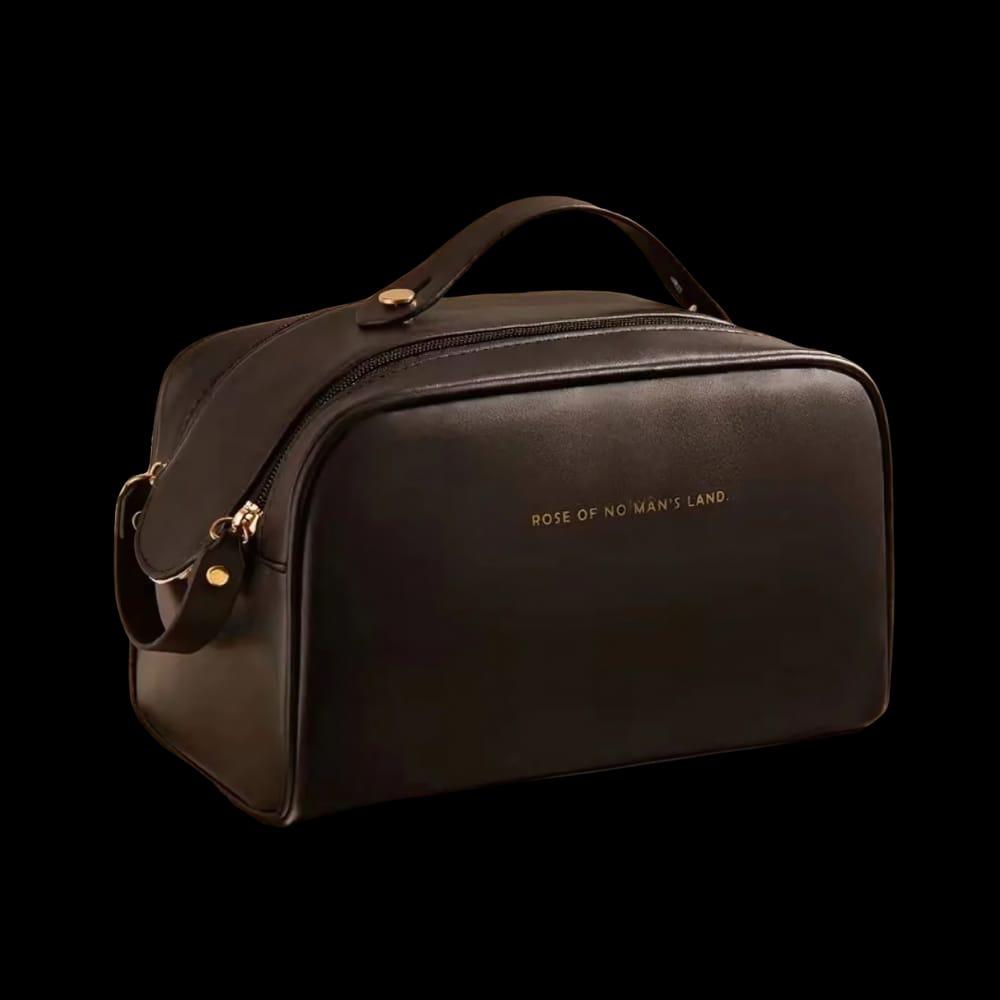 Premium PU Leather Cosmetic Bag | Travel Makeup Organizer & Toiletry Pouch