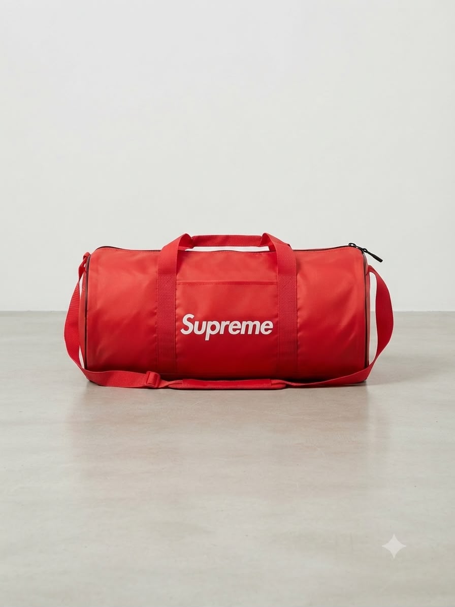 Supreme Red Non-Woven Duffle Bag – Lightweight Gym, Travel & Holdall Bag