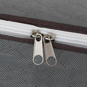 Clothes Storage Bag 90L Large Capacity Solution Organizer for Clothes, Duvets, Comforters, Blankets, Bedding with Zip and Clear Window Reinforced Handle Thick and Breathable