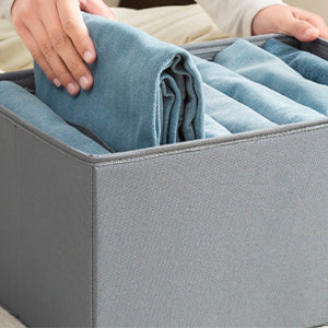 Wardrobe Closet Organizer Jeans Storage - Large 6 Grids Foldable