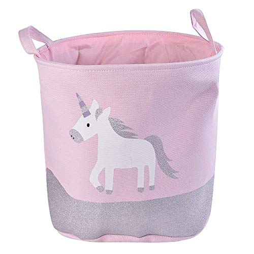 Unicorn Baby Laundry Hamper Collapsible Clothes Kids Storage Basket Large Girls Gift Toy Box Bin for Nursery Room