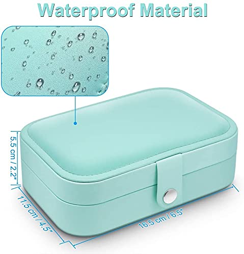 PU Faux Leather Jewellery Box Organizer Storage