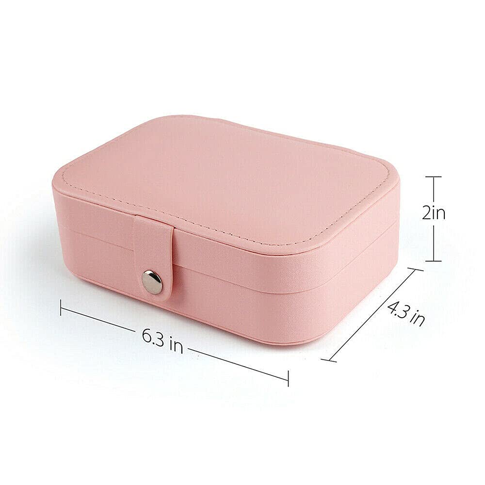 PU Faux Leather Jewellery Box Organizer Storage