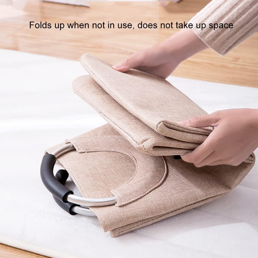 Laundry Baskets, Folding Laundry Basket with Handle, Portable 40 Liter Capacity