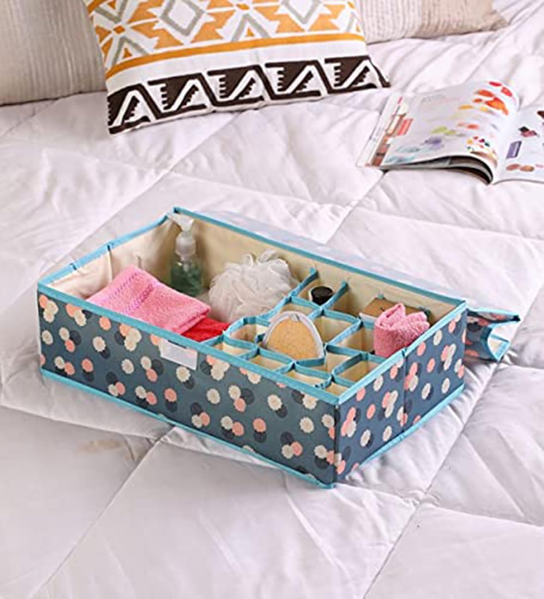 Styleys 16+1 Drawer Organizer Innerwear Storage Box Wardrobe Organizer For Clothes