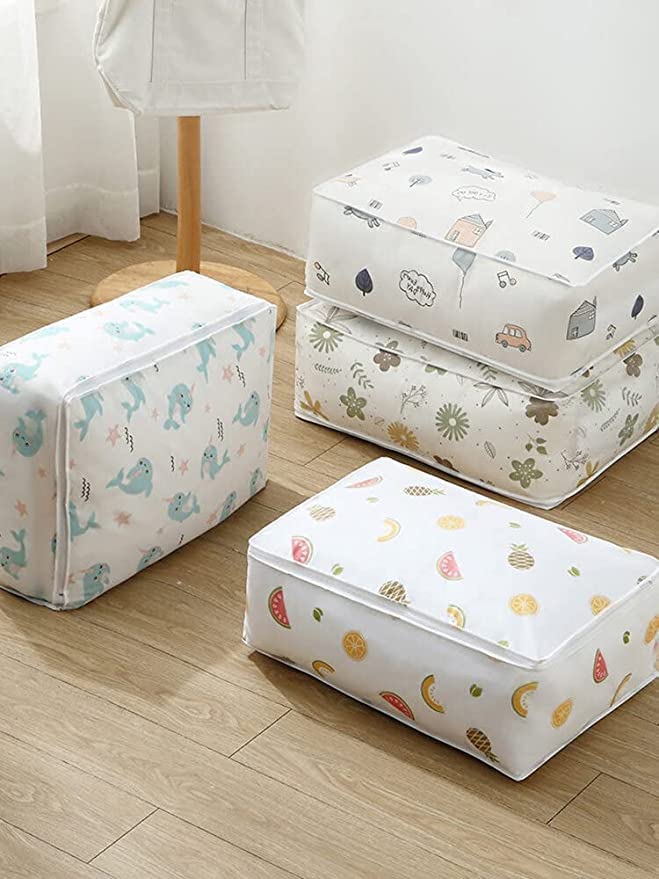 Blanket Storage Bag | Under-Bed Quilt Clothes Storage Bag