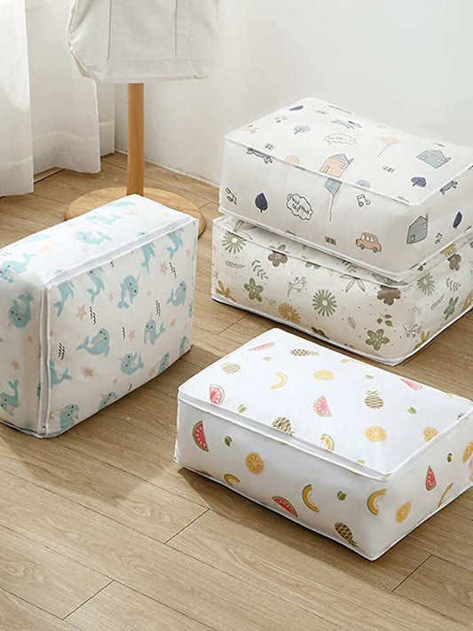 Blanket Storage Bag | Under-Bed Quilt Clothes Storage Bag