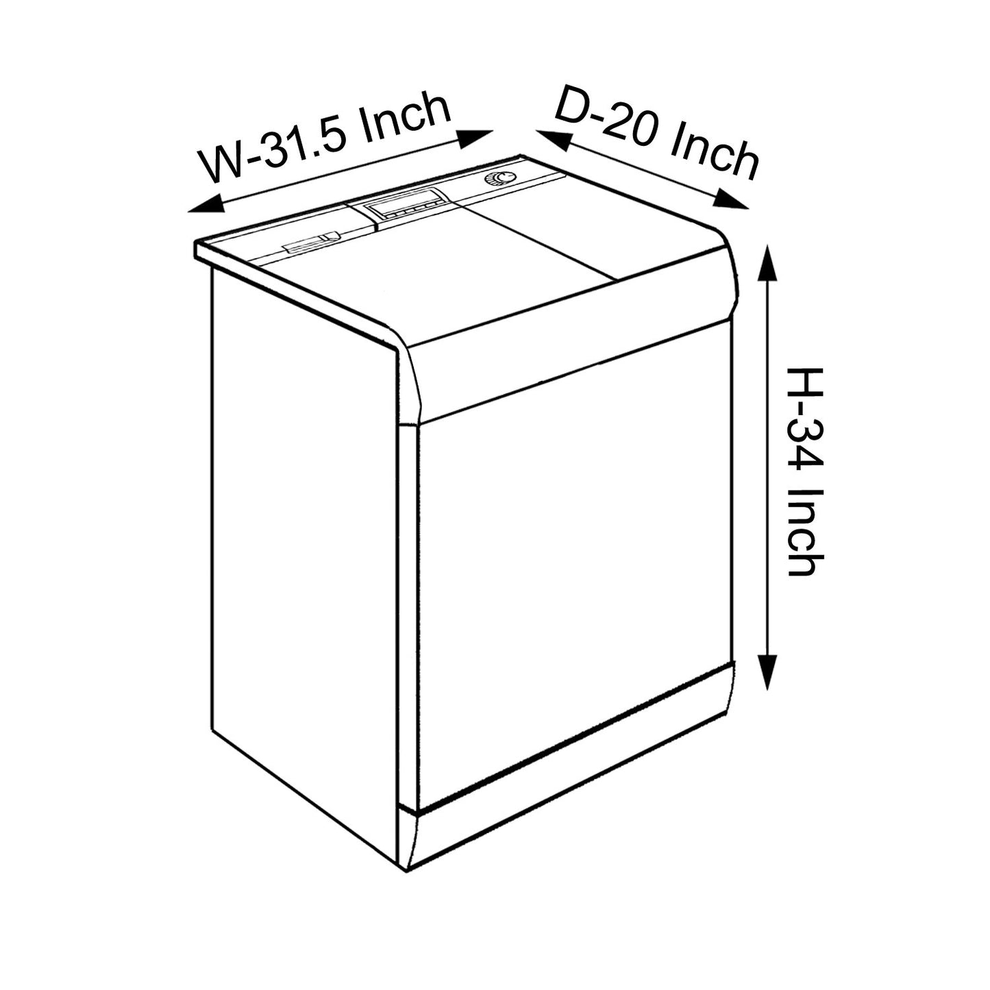Twin Tub Washing Machine Cover Randomly Design