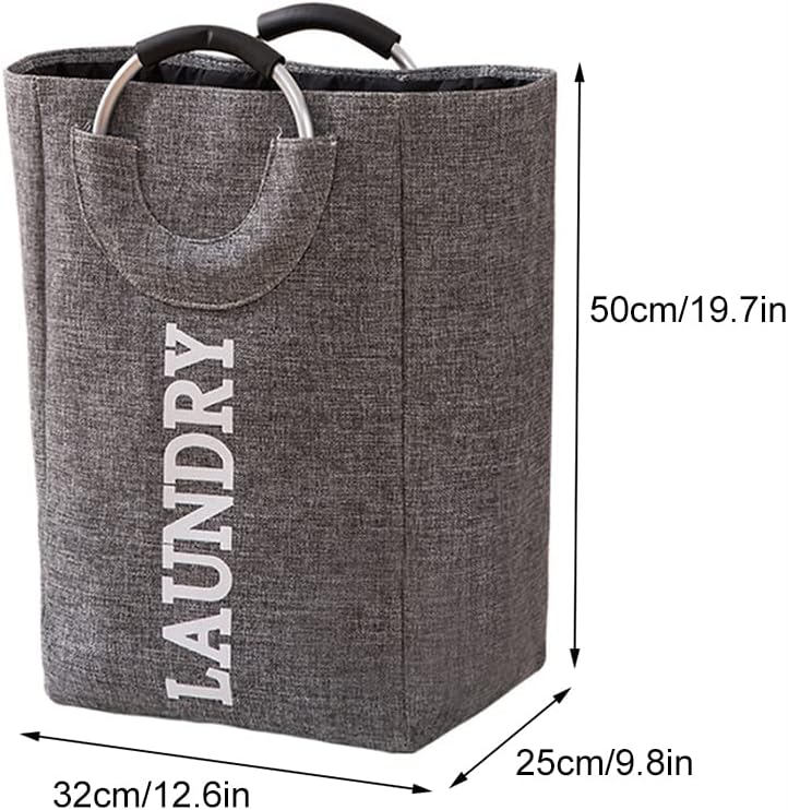 Laundry Baskets, Folding Laundry Basket with Handle, Portable 40 Liter Capacity