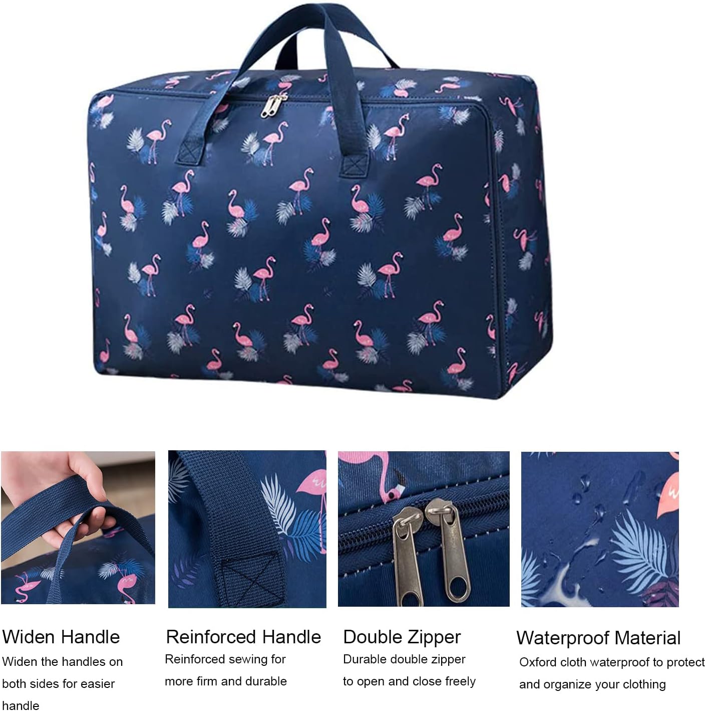 Large Clothes Storage Bags with Zips,Moving Bags for Clothes,