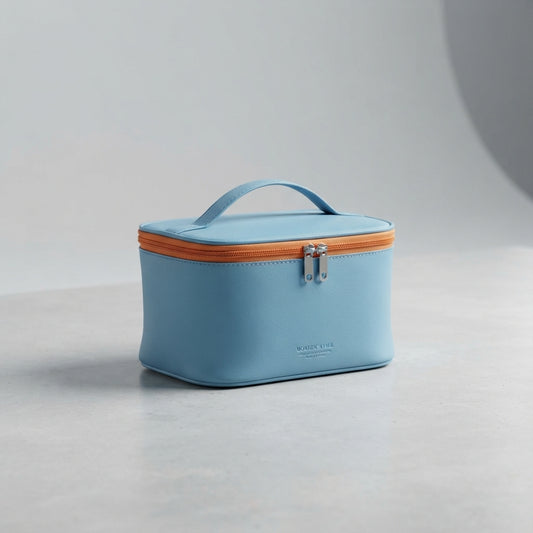 Waterproof PU Frosted Cosmetic Bag & Travel Makeup Organizer