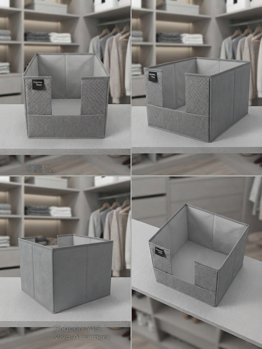 Supreme Triton Grey Foldable Closet Storage Box & Jeans Organizer for Wardrobe Storage
