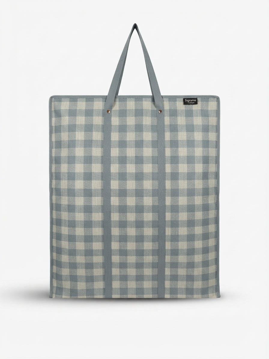 Supreme Triton Checkered Laundry & Storage Tote Bag (23x27)