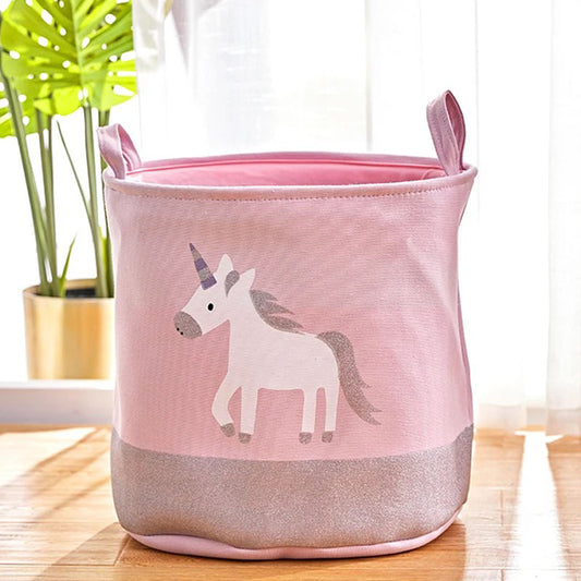 Unicorn Baby Laundry Hamper Collapsible Clothes Kids Storage Basket Large Girls Gift Toy Box Bin for Nursery Room