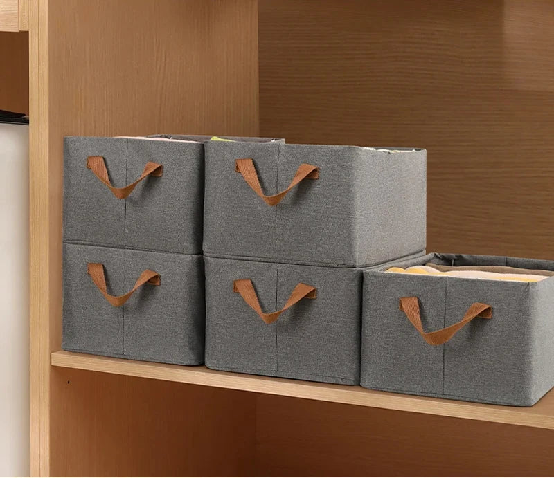 Clothes Organizer - Trousers Clothes -  Jeans Storage Box - Toy Snacks Sundries Organizer - Multifunctional Cosmetics Folding Fabric Box