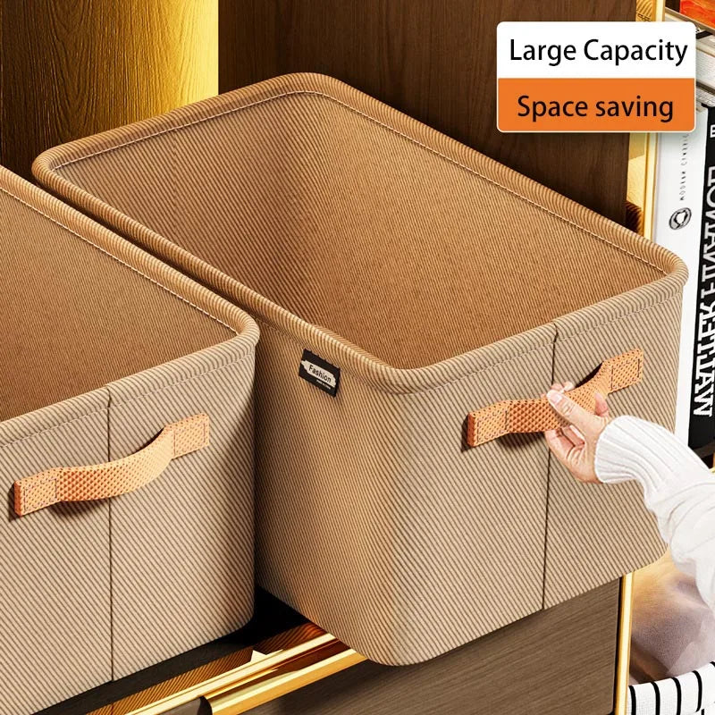 Clothes Organizer - Trousers Clothes -  Jeans Storage Box - Toy Snacks Sundries Organizer - Multifunctional Cosmetics Folding Fabric Box