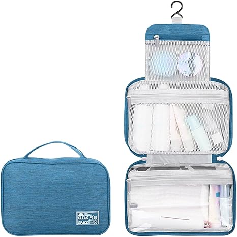 Hanging Toiletry Bags for Traveling,10" X 6.5" Makeup Bag Large
