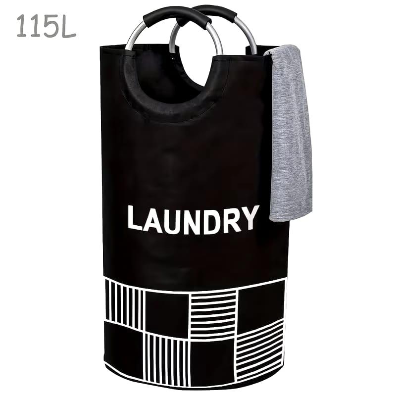 Modern Foldable Laundry Hamper & Recycled Sorting Basket