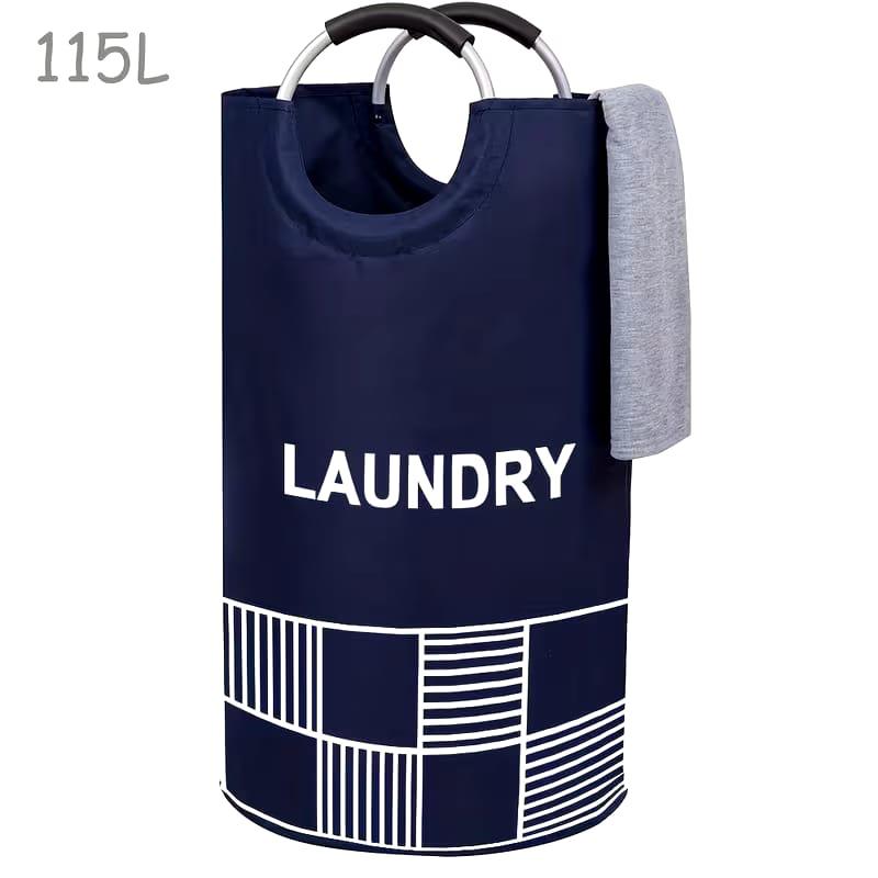 Modern Foldable Laundry Hamper & Recycled Sorting Basket