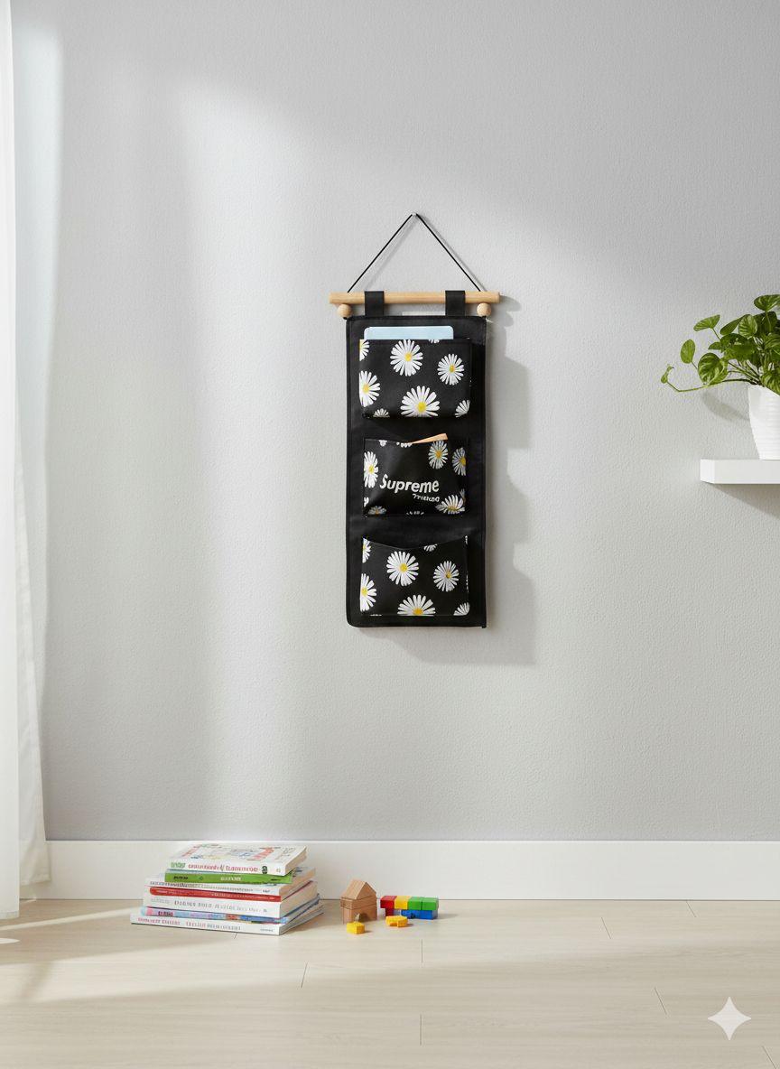 Supreme x Hysteric Glamour Daisy Hanging Wall Organizer | Multi-Pocket Storage Pouch