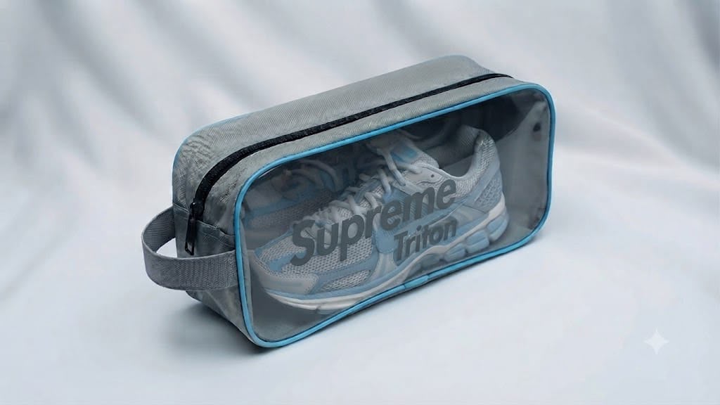 Supreme Triton Multipurpose Storage Pouch – Versatile Travel Organizer Tote with Clear Viewing Window for Shoes, Cosmetics, and Essentials