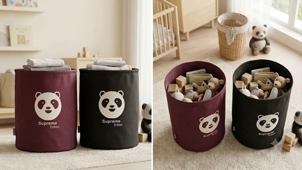 Supreme Triton Panda Storage Bin | Kids Toy & Laundry Organizer