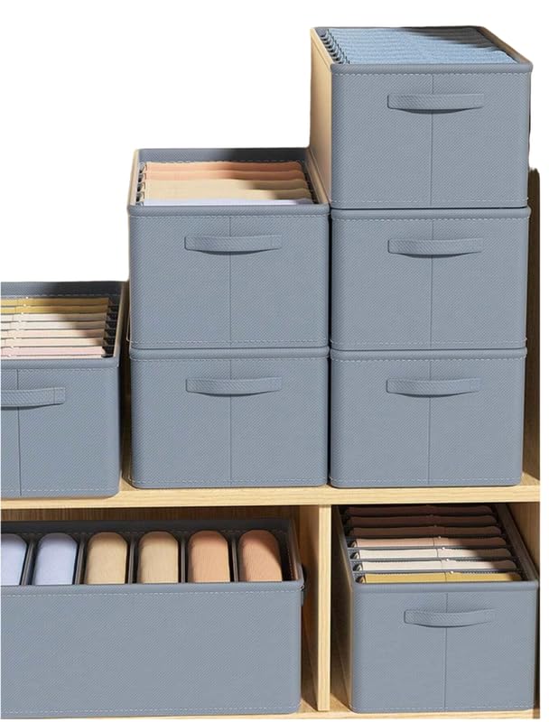 (9 Gride) Wardrobe Organizer Clothes Storage Organizer Multipurpose Large Capacity Compartment