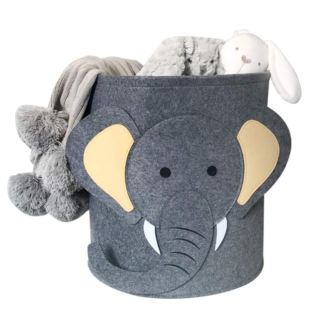 Cartoon Felt Storage Bucket Children"s Toys Dirty Clothes Storage Bag Multifunctional Practical