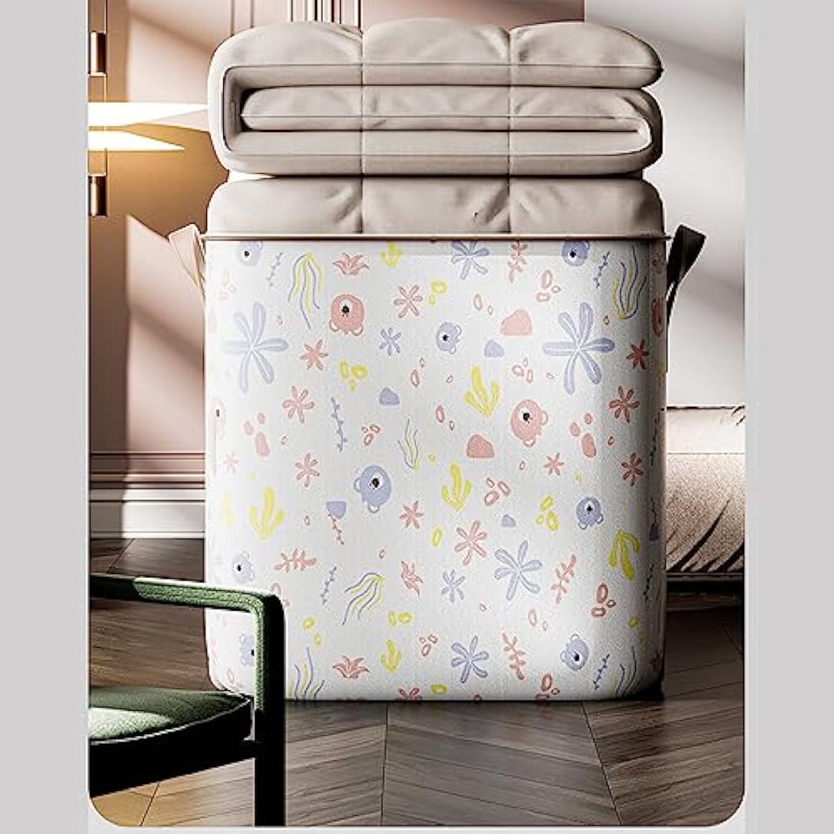 Printed Large Blanket Clothes Organizar