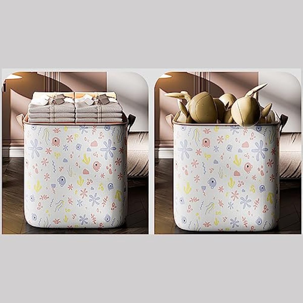 Printed Large Blanket Clothes Organizar