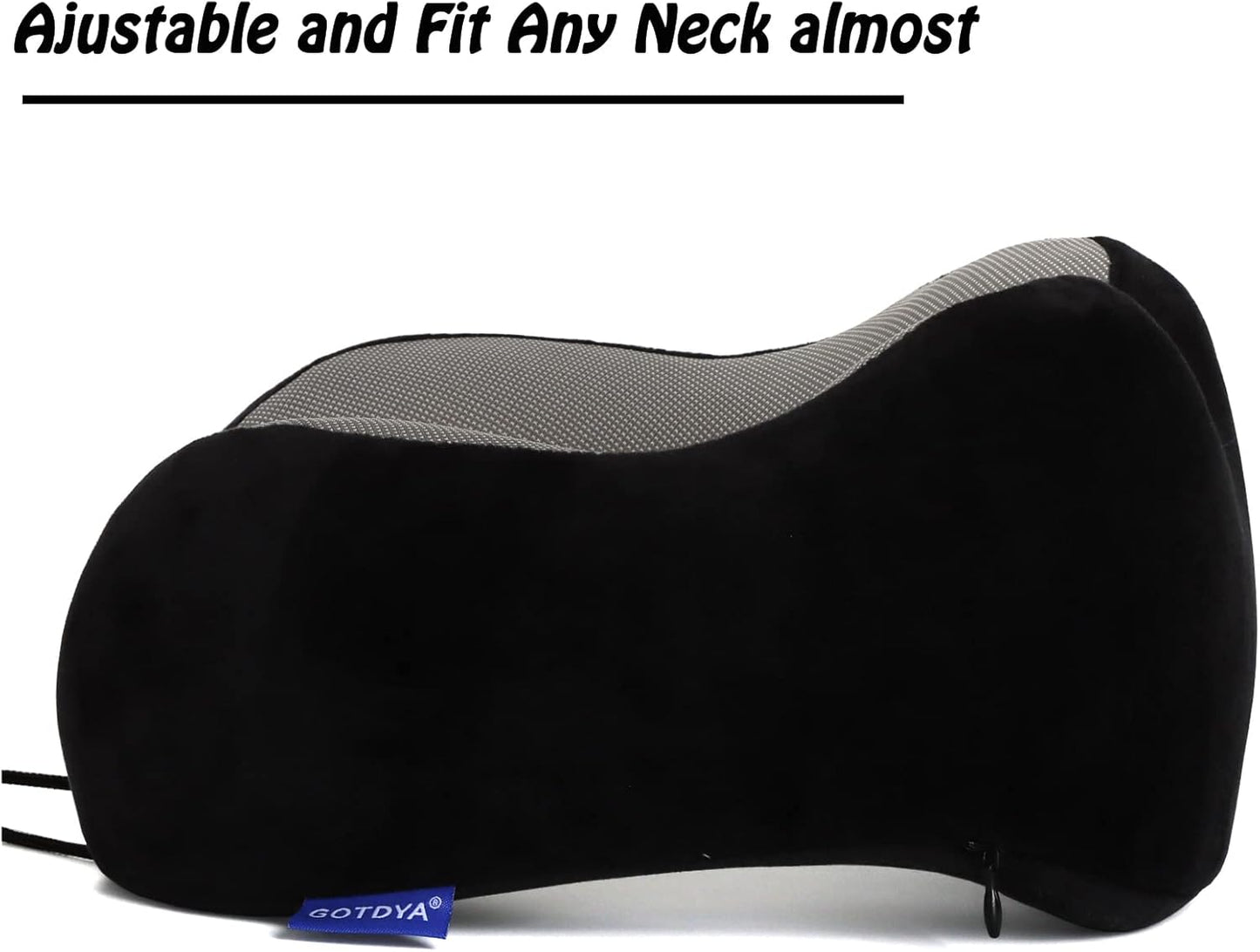 Travel Pillow,Travel Neck Pillows for Sleeping,100% Pure Memory Foam Soft Comfort & Support Pillow