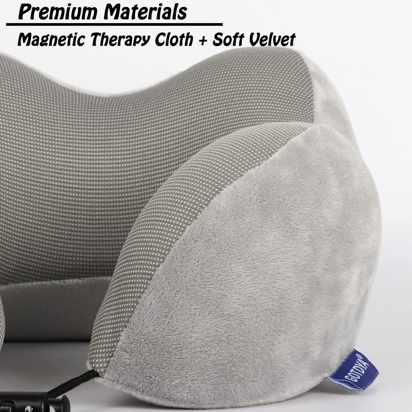 Travel Pillow,Travel Neck Pillows for Sleeping,100% Pure Memory Foam Soft Comfort & Support Pillow