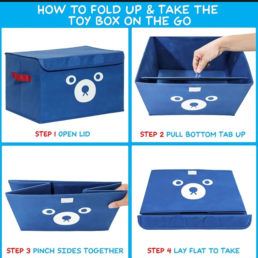 Foldable Panda Storage Box (100 GSM) Pack Of 2