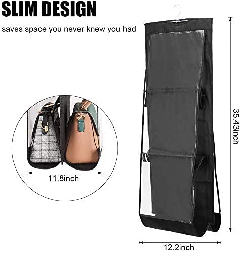 6 Pocket Foldable Hanging Purse Handbag Organizer